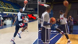 LeBron James Recreated His "Unstoppable Mov" From 2012 During A Team USA Practice in Paris!