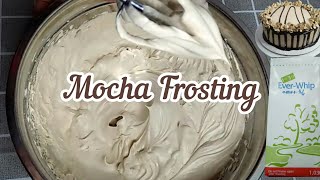 How to make Mocha frosting using EverWhip cream | Mocha icing | Stable and easy to prepare