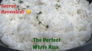 The Perfect White Rice | Easy Step by Step | How to Steam Rice | White Rice | Jamaican Food