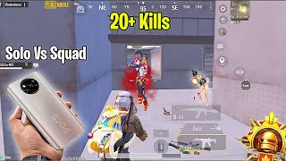 Solo vs Squad in Arbi Lobby 😱 20+Kills❤️ Pubg Mobile Test/ New Record