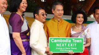 Blessing Ceremony for Cambodia Town Freeway Exit Signs