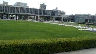 Biking at Hiroshima Peace park