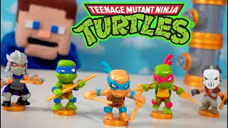 Ninja Turtles Treasure X Sewer Rescue Figures  (GOLD LEONARDO!) Unboxing