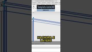Template AutoCAD I Projete Mais Rápido  #autocadshorts #autocaddrawing #dicasautocad
