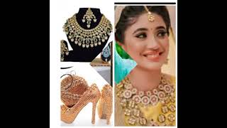 shivangi Joshi (naira) same dress 🆚 colour sandal ❤️ necklace set #trending #youtubeshorts #shorts