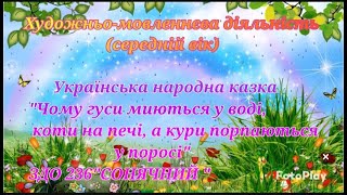 «Чому гуси миються у воді, коти на печі, а кури корпаються в поросі»(середній вік)ЗДО 236"Сонячний"