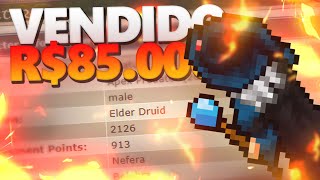 DRUID LEVEL 2000 SOLD AT 85,000.00 REAIS | BOBEEK'S SECOND DEATH AT 2370 #tibiaferumbrinha