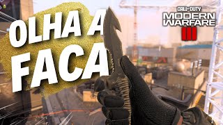 Fiz uma partida INSANA APENAS com a FACA!!! RTG FACA - MW3