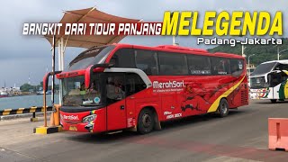 BIKIN GEGER‼️BIS LEGEND MERAH SARI BANGKIT KEMBALI [langsung naik kapal 1,7juta Dipelabuhan merak]