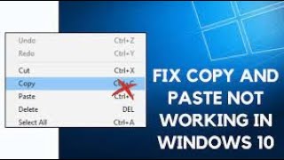 How To Fix Copy Paste Not Working in Windows 7 8 10 in hindi