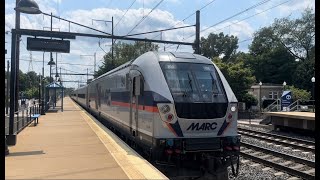 Amtrak and MARC train action at Odenton, MD 7/28/24