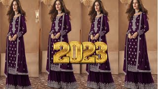 Trending palaz sute dijains ll2023 ka Faishon dress party wear dijainar palajo sute #palajosute