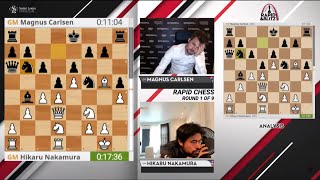 Magnus Carlsen vs Hikaru Nakamura St. Louis Rapid & Blitz 2020