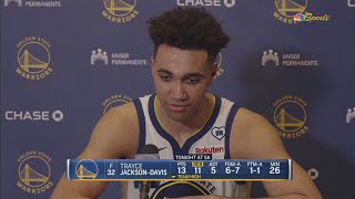 Trayce-Jackson Davis POSTGAME Interview | Golden State Warriors beat San Antonio Spurs 112-102