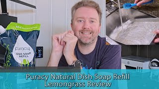 Puracy Natural Dish Soap Refill Review | Lemongrass Scent