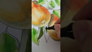 How to draw a pear. Speedpaint. SKETCHMARKER