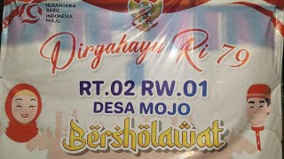 MALAM RENUNGAN KEMERDEKAAN REPUBLIK INDONESIA YANG KE-79 RT.02 RW.01 DESA MOJO