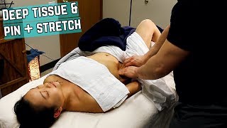 Iliopsoas Deep Tissue Techniques + Best Pin and Stretch