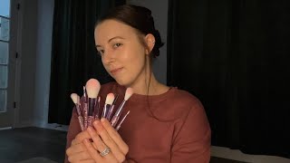 ASMR Face Brushing You To Sleep (mic brushing) 😴