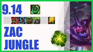 Zac Jungle Ranked Challenger Build 9.14 - KR Challenger