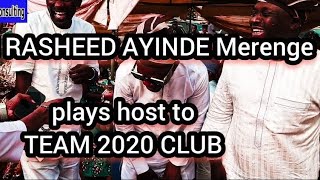 RASHEED AYINDE PLAYS HOST TO TEAM 2020 CLUB IN IBADAN.