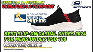 Unboxing & review on feet SKECHERS SLIP-INS ULTRA FLEX 3.0 VIEWPOINT MENS KNIT CASUAL SLIP-ON SHOES