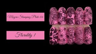 Moyra Florality 1 Stamping Plate Swatches