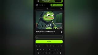 Memes Daily Memecoin Cipher code Daily Cipher Code 4 October #memes #combo #airdrop