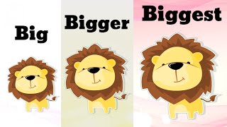 Big Bigger Biggest || Compare Different Sizes || Kindergarten Lessons || Math for Kids Episode 4.1