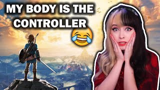 Zelda Breath Of The Wild Gameplay Using My BODY As The Controller (HOW DID IT GO??)