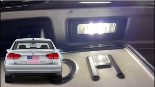 Заводская LED подсветка номера Passat USA b7, b8, NMS. Сравнение, лампочки Ali Express или оригинал?