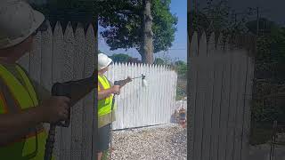 Pretreating with a foam cannon #satisfyingpressurewashing #foamcannon