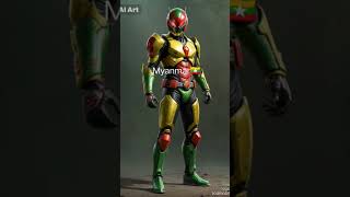 ASEAN Countries as a Kamen Rider #aigenerated