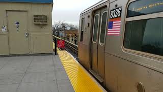 MTA NYCT: Manhattan bound M train departing Forest Av