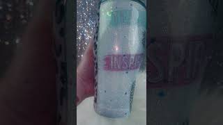 Vinyl 1/2 Wrap on 30oz curved tumbler! #glitter #tumblers #diymug #diy #vinyl