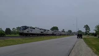 06/20/2021 Amtrak 7 AMTK 52, AMTK 155 WB Duplainville,WI @TrainswithAndy