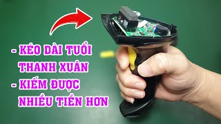 Nó sẽ giúp tuổi thanh xuân của bạn kéo dài, kiếm nhiều tiền hơn. Máy đọc mã vạch KAW X-9201B+C