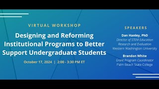 Designing and Reforming Institutional Programs to Better Support Undergraduate Students