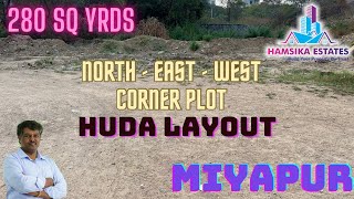 PLOT FOR SALE || MIYAPUR, MAYURI NAGAR || NORTH, EAST, WEST CORNER PLOT || 280 SQ YARDS : 9848181757