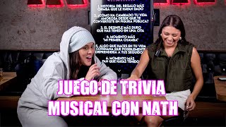 JUGANDO TRIVIA MUSICAL + PREGUNTAS RANDOM CON NATH #podcast #reggaeton #artista #medellin #karolg