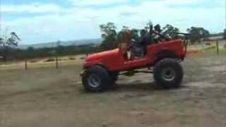 Jeep on road