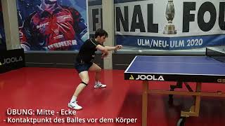 Vorhand-Rückhand-Wechsel | Tischtennis-Training | Juan Perez | VDTT-Projekt Krämer