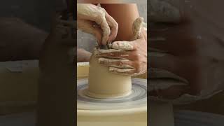 Making ceramic mug #shorts  #ceramic #pottery #homestudio #making