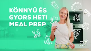 Egyszerű & praktikus heti meal prep fogyáshoz🍽 | BioTechUSA