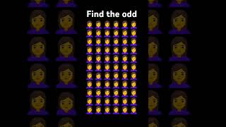 Find the odd emoji #crazy challenge #youtube shorts quiz #puzzle#shorts video #crazy brain