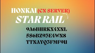 (CN SERVER) Honkai Star Rail 1.1 livestream codes