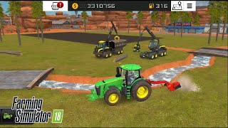 Fs18 ağaç kökü temizlemek / clearing tree roots fs18