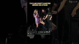 Taylor Swift garter broke on stage. She handled it like a pro #taylorswift #erastour #shorts #viral