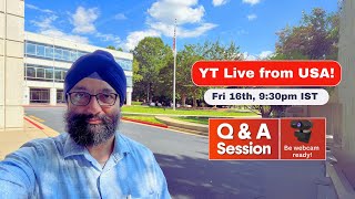 Live from USA - Q&A Session