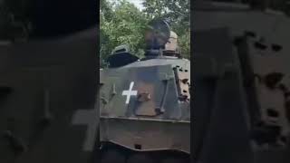 Ukrainian Bergepanzer recovers a Leopard 2A6